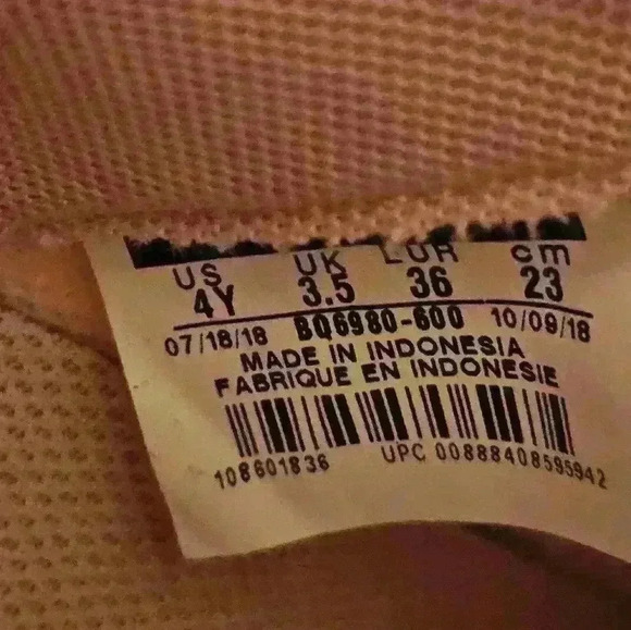 Nike Air Force 1 Valentine Day Bleached Coral Low Top Sneaker 4Y BQ6980-600 - Picture 12 of 12